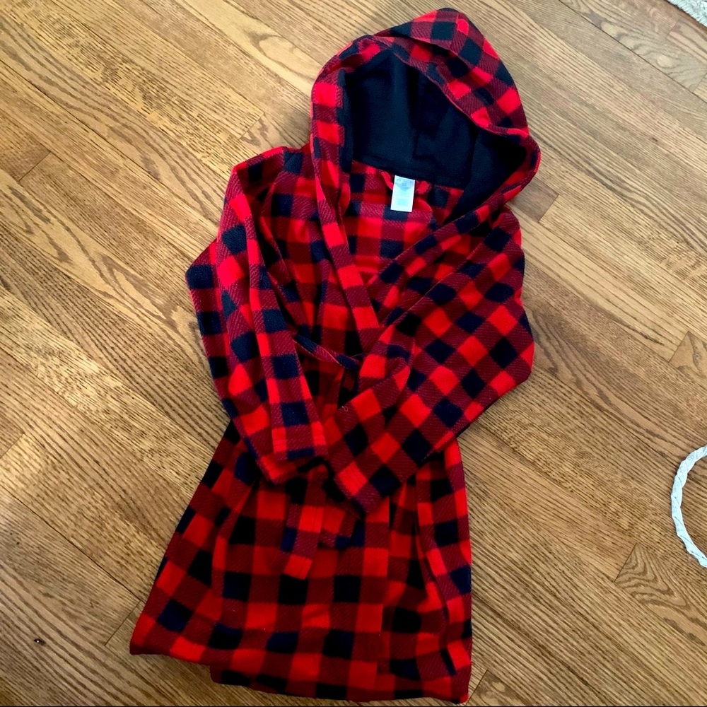 Boys Buffalo check robe